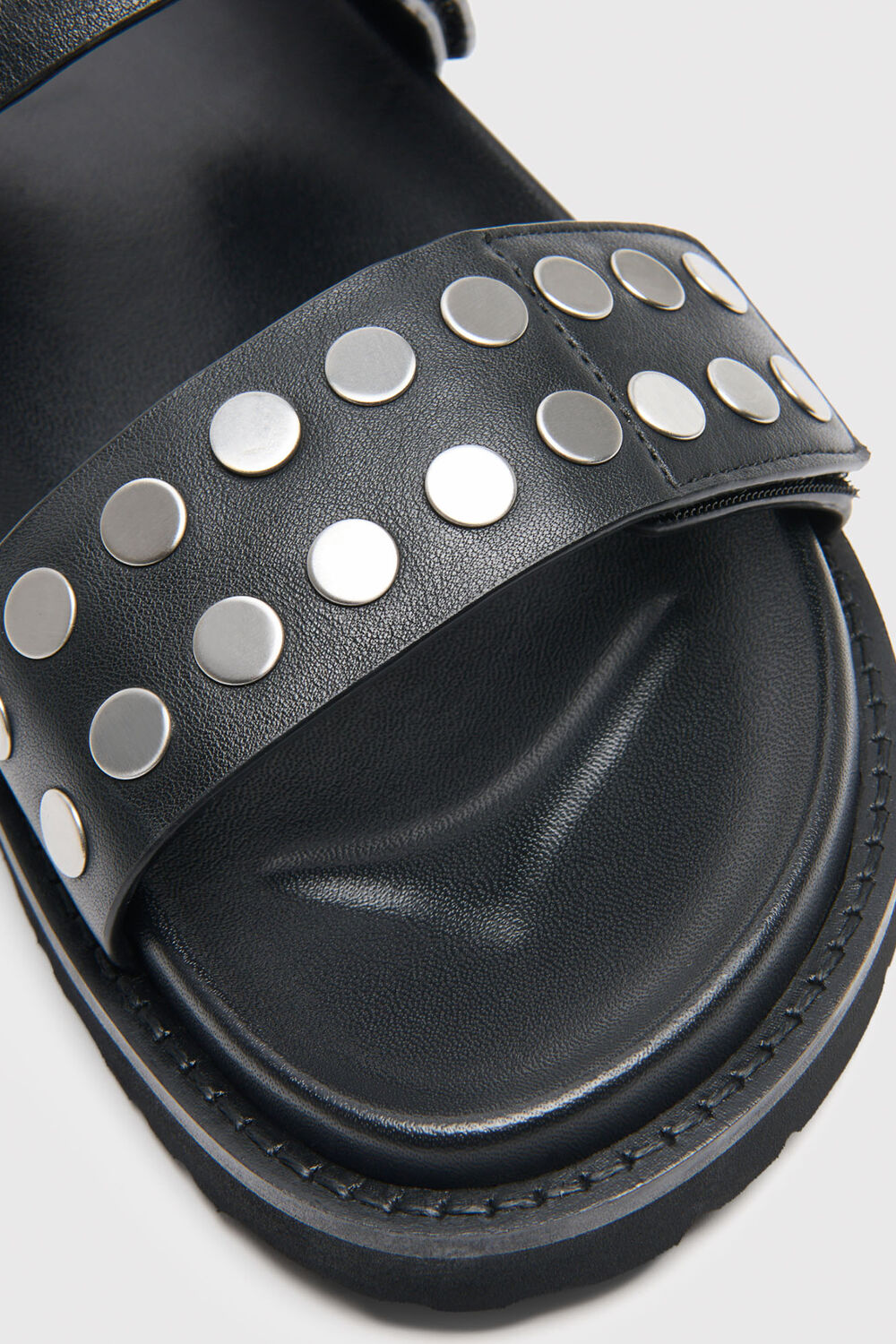 Black Studded Slider