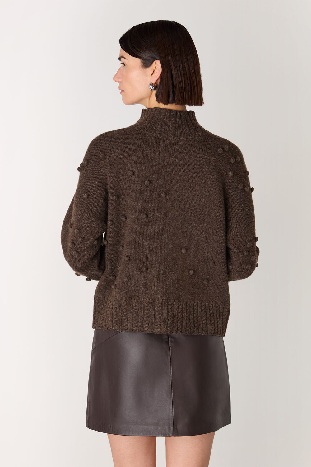 Wool Irregular Bobble Knit