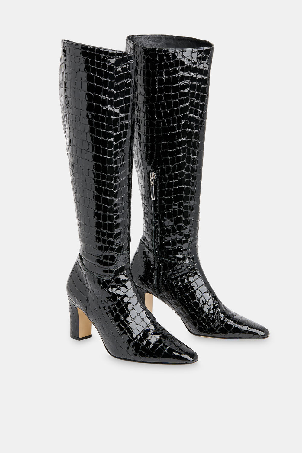 Albie Croc Knee High Boot