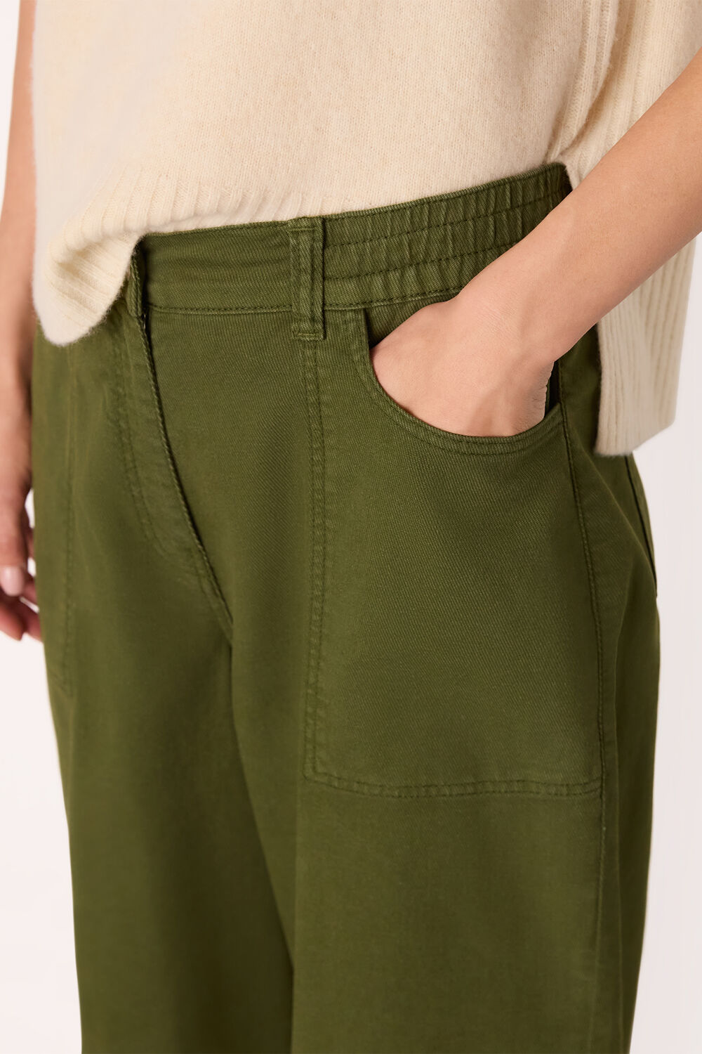 Casual Cotton Barrel Trouser