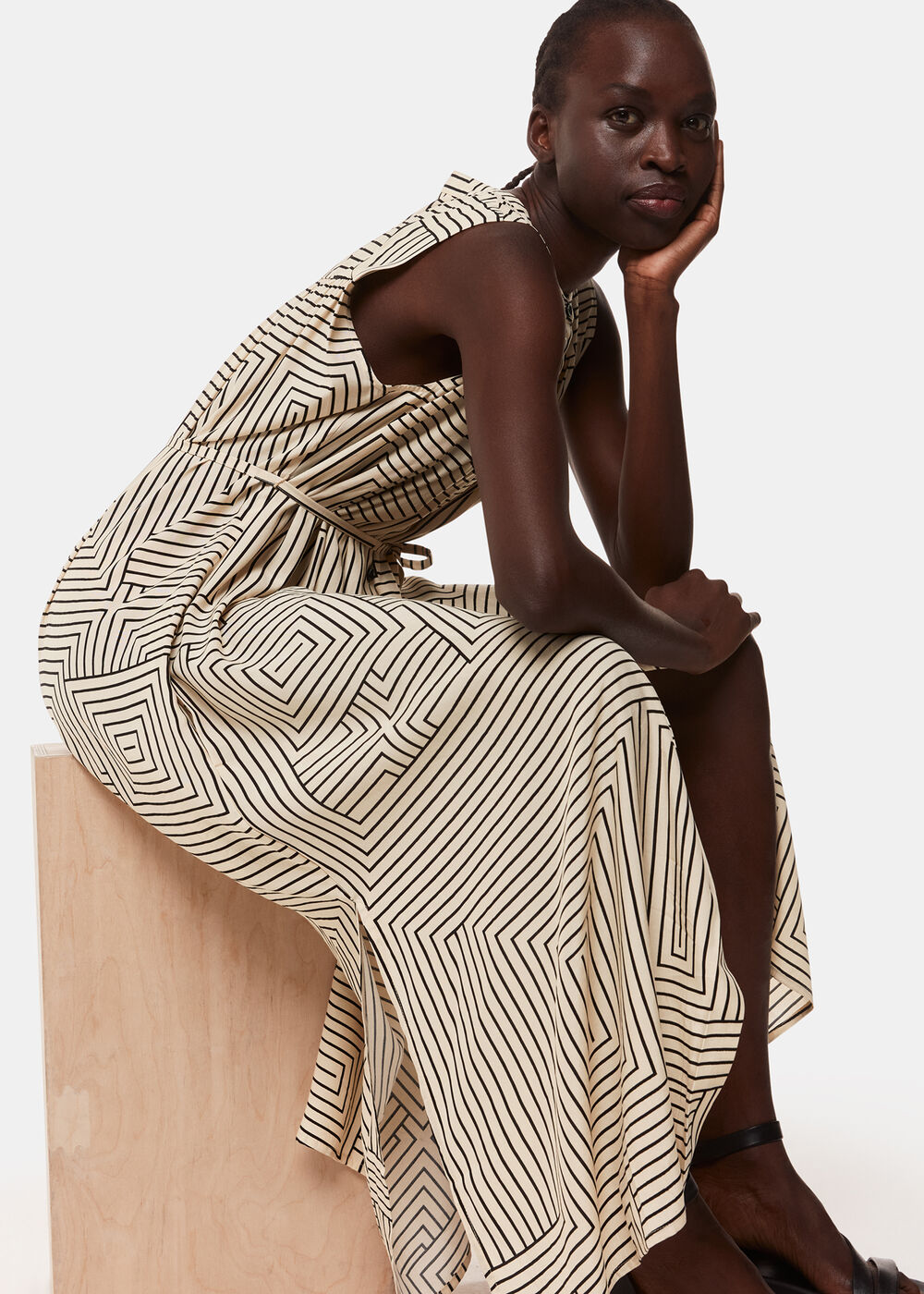 Angled Stripe Ilana Dress