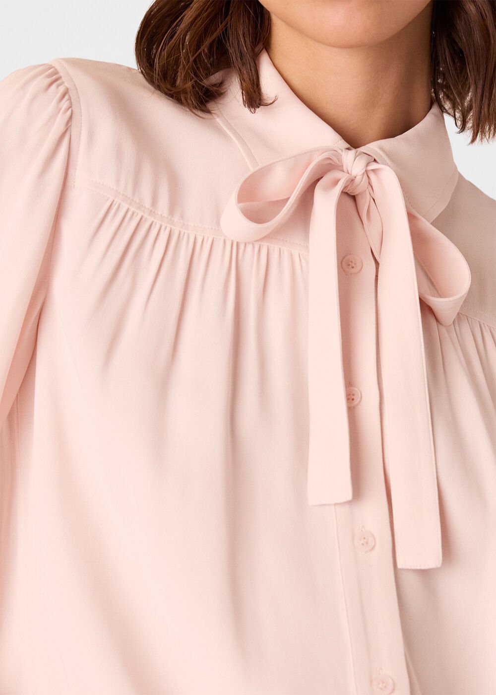 Tie Detail Crepe Blouse