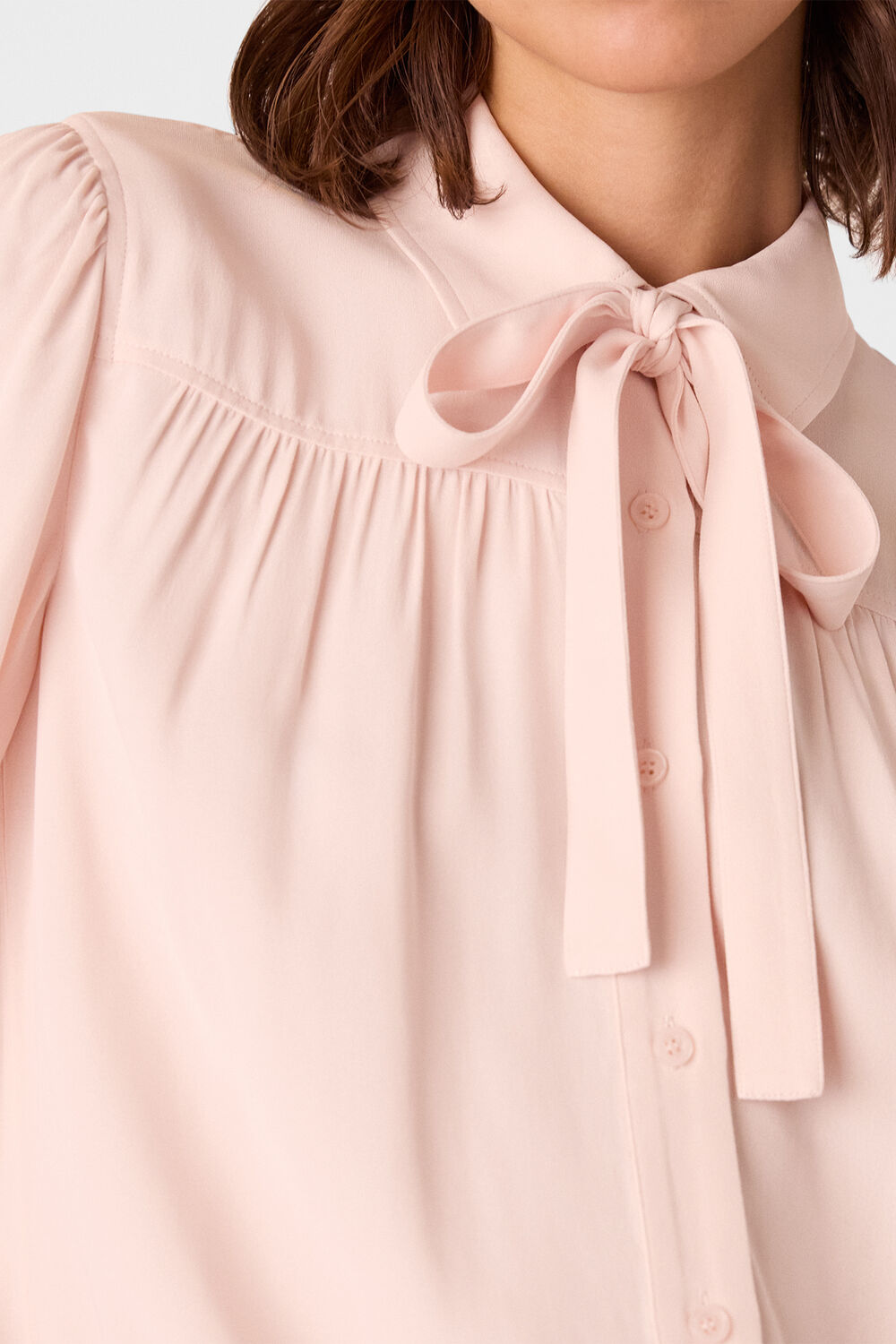 Tie Detail Crepe Blouse