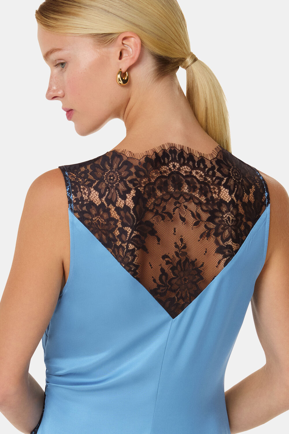 Iris Lace Detail Wrap Dress