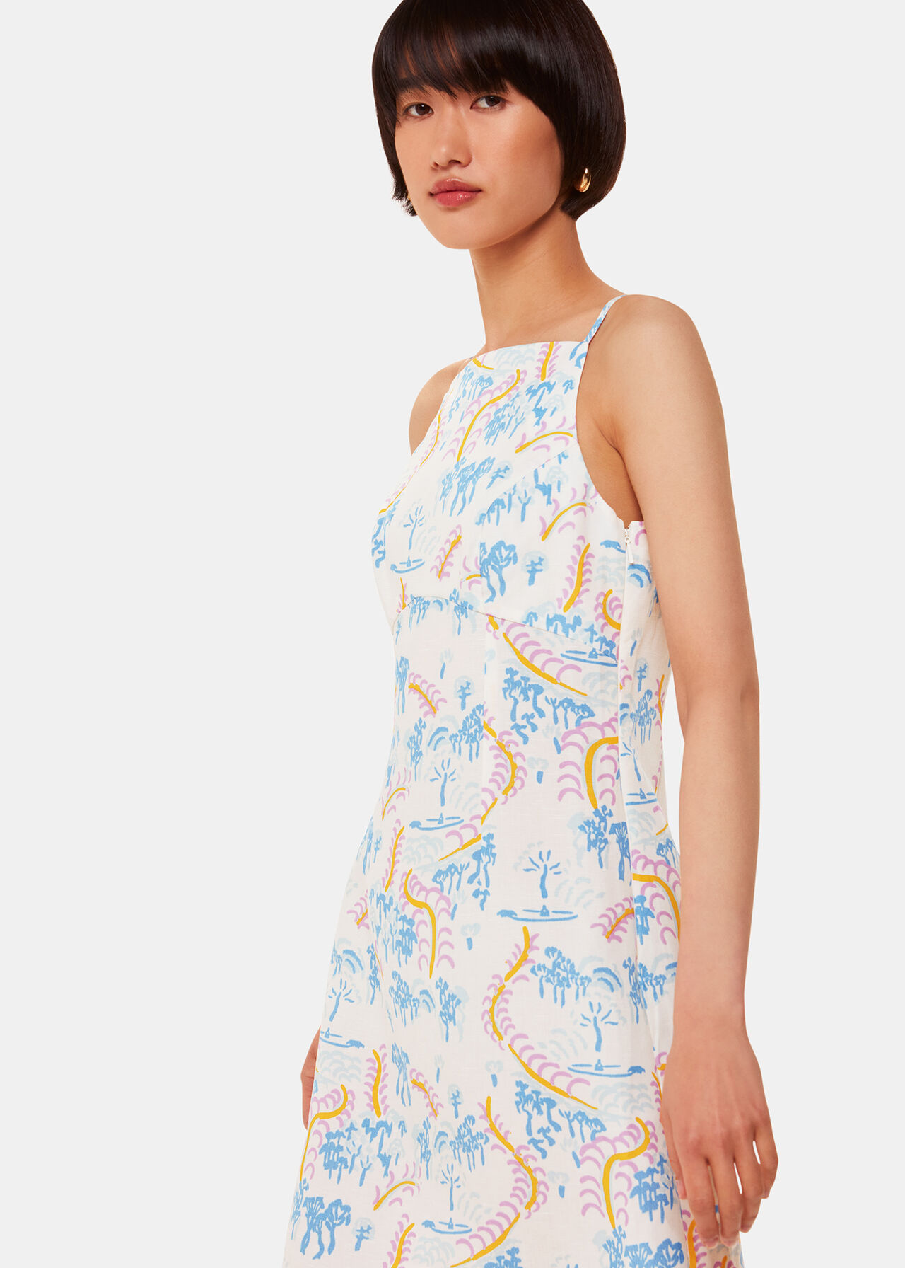 Rainforest Linen Blend Dress
