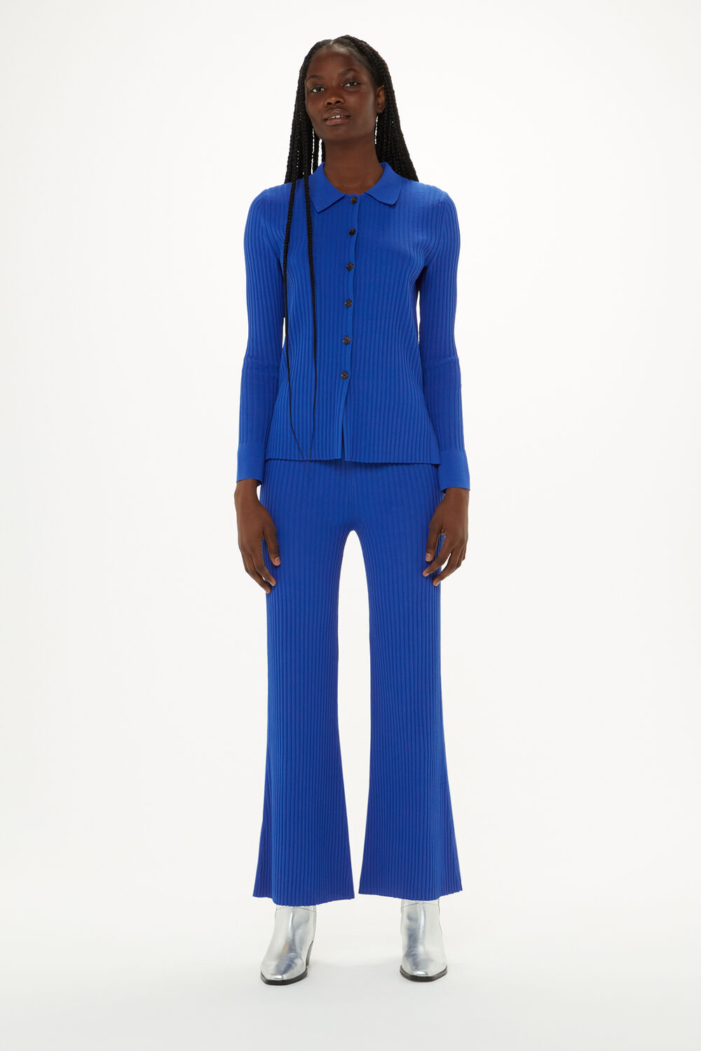 Knitted Kick Flare Trouser
