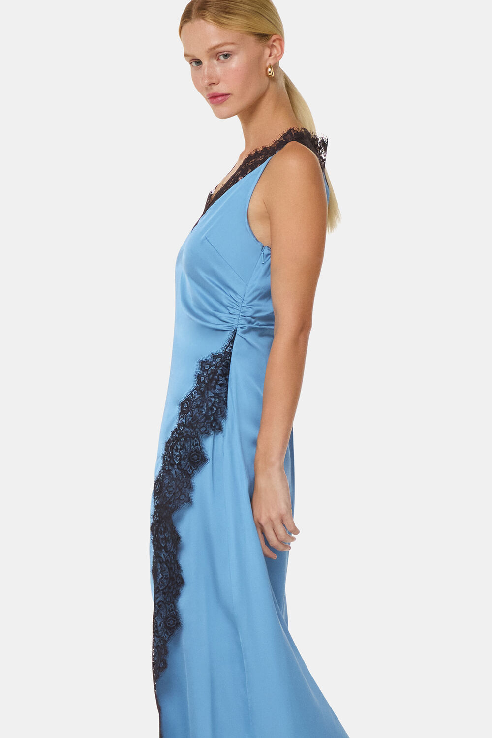 Iris Lace Detail Wrap Dress
