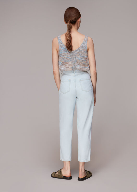 Light Wash Authentic Acid Barrel Leg Jean
