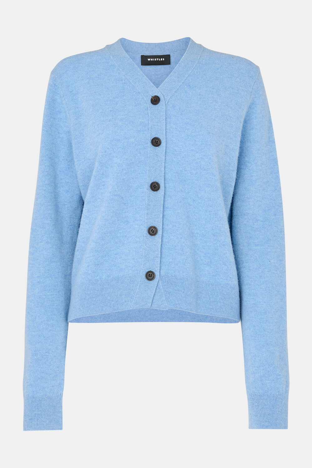 Button Front V Neck Cardigan