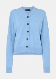 Button Front V Neck Cardigan