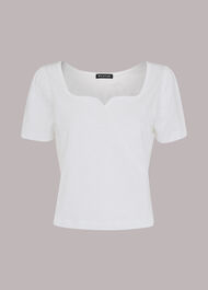 Square Neck Wrap Tee