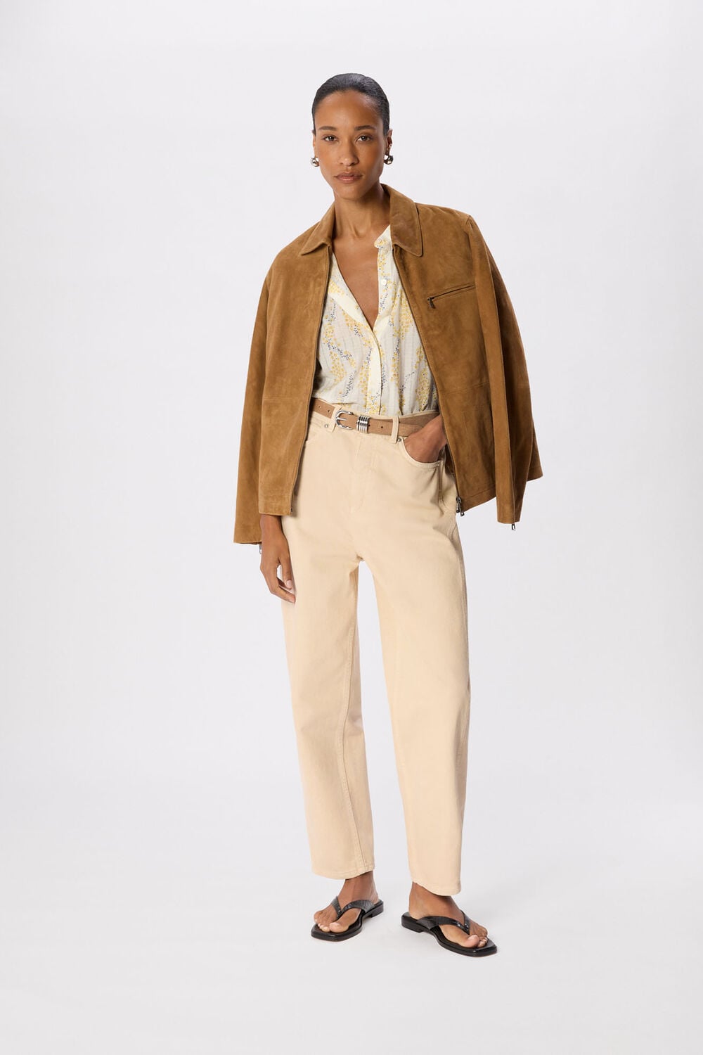 Ditsy Stem Textured Shirt
