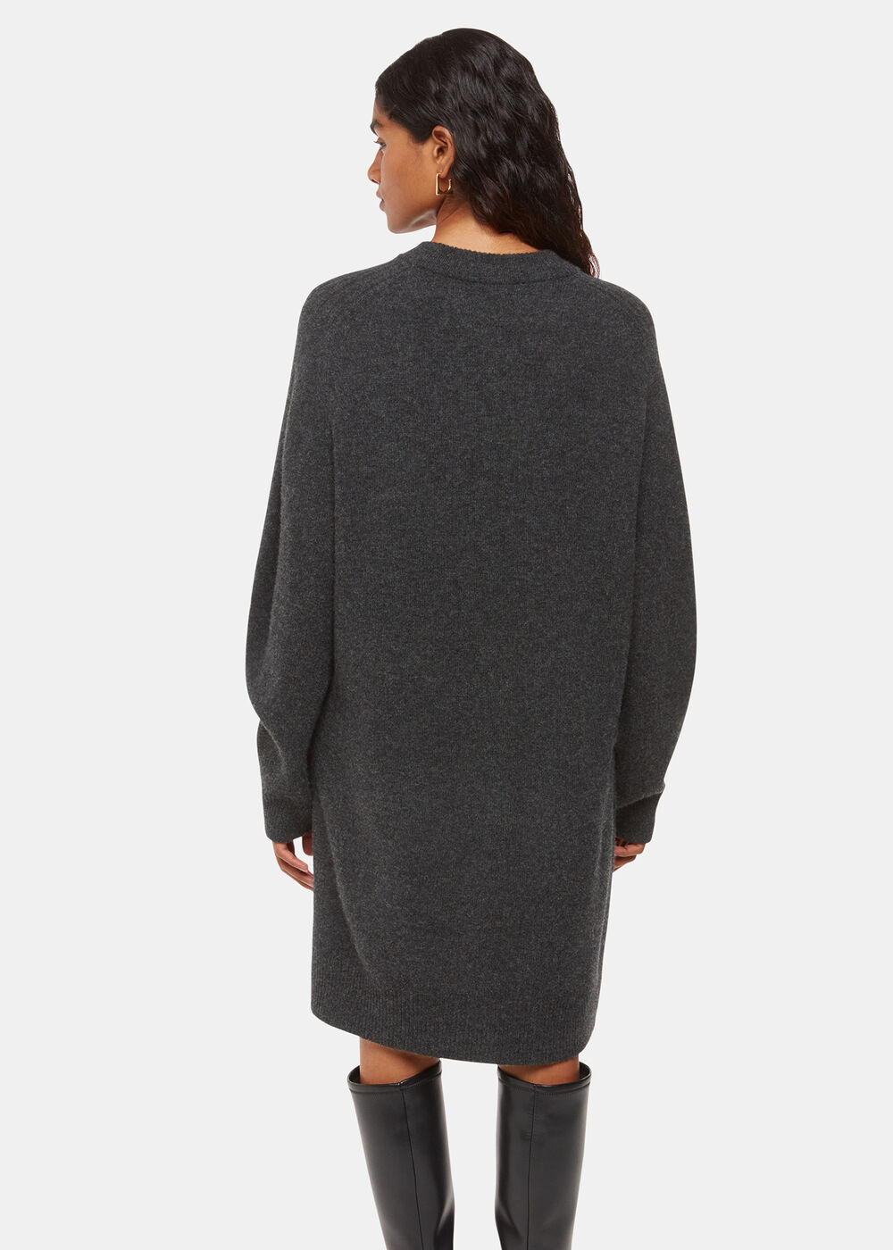 Petite Ava Round Neck Knitted Dress