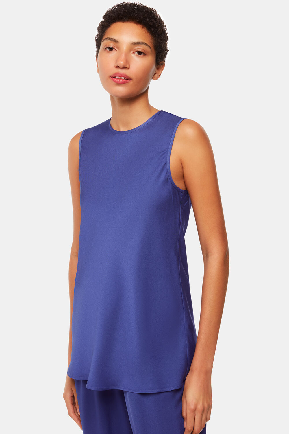 Blue Clara Longline Tank