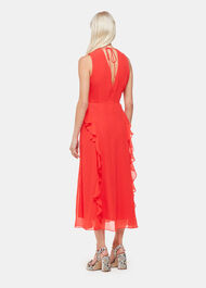 Petite Nellie Frill Detail Midi Dress