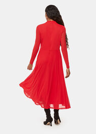 Petite Arabella Ruched Mesh Dress