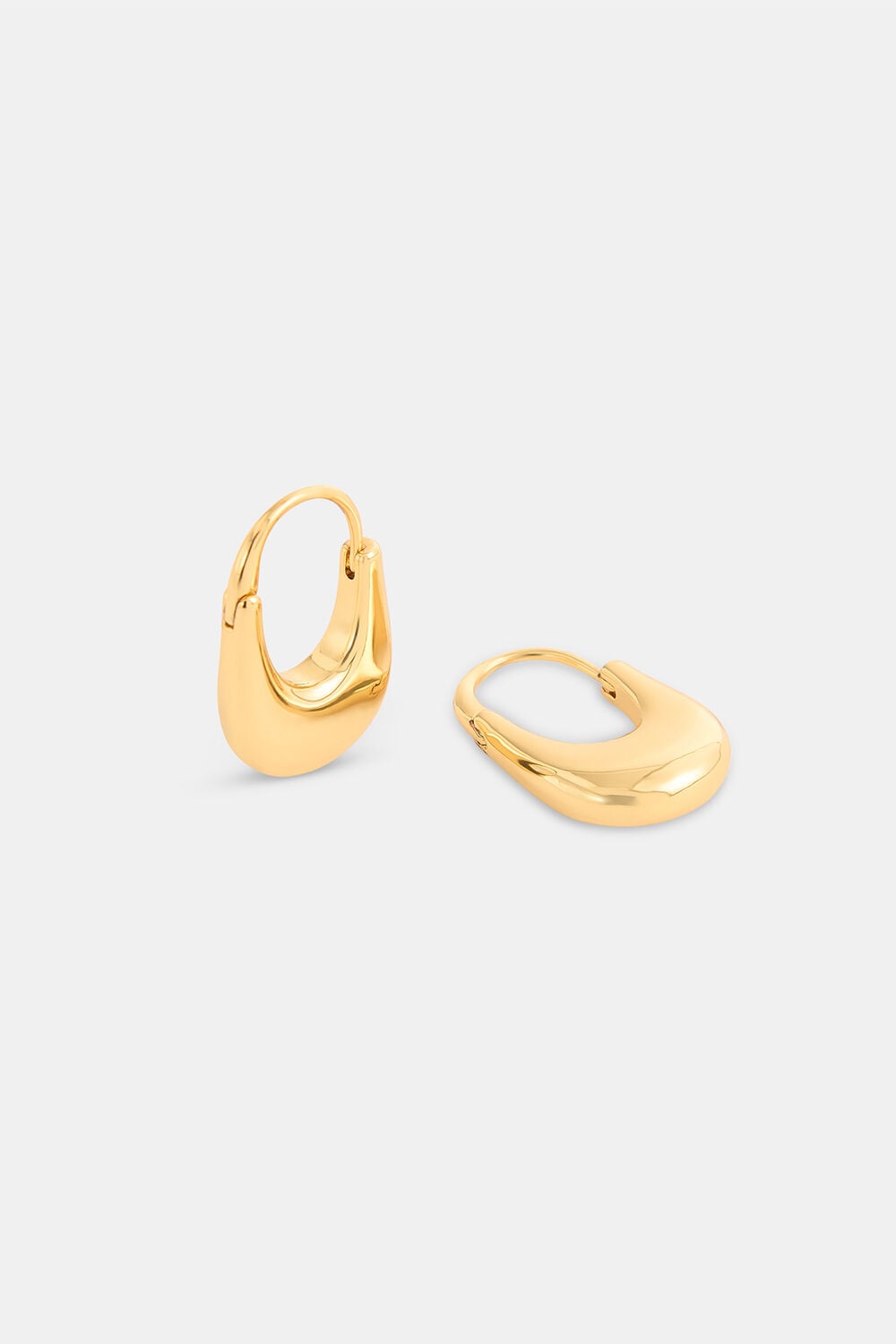 Oval Hoop Earring
