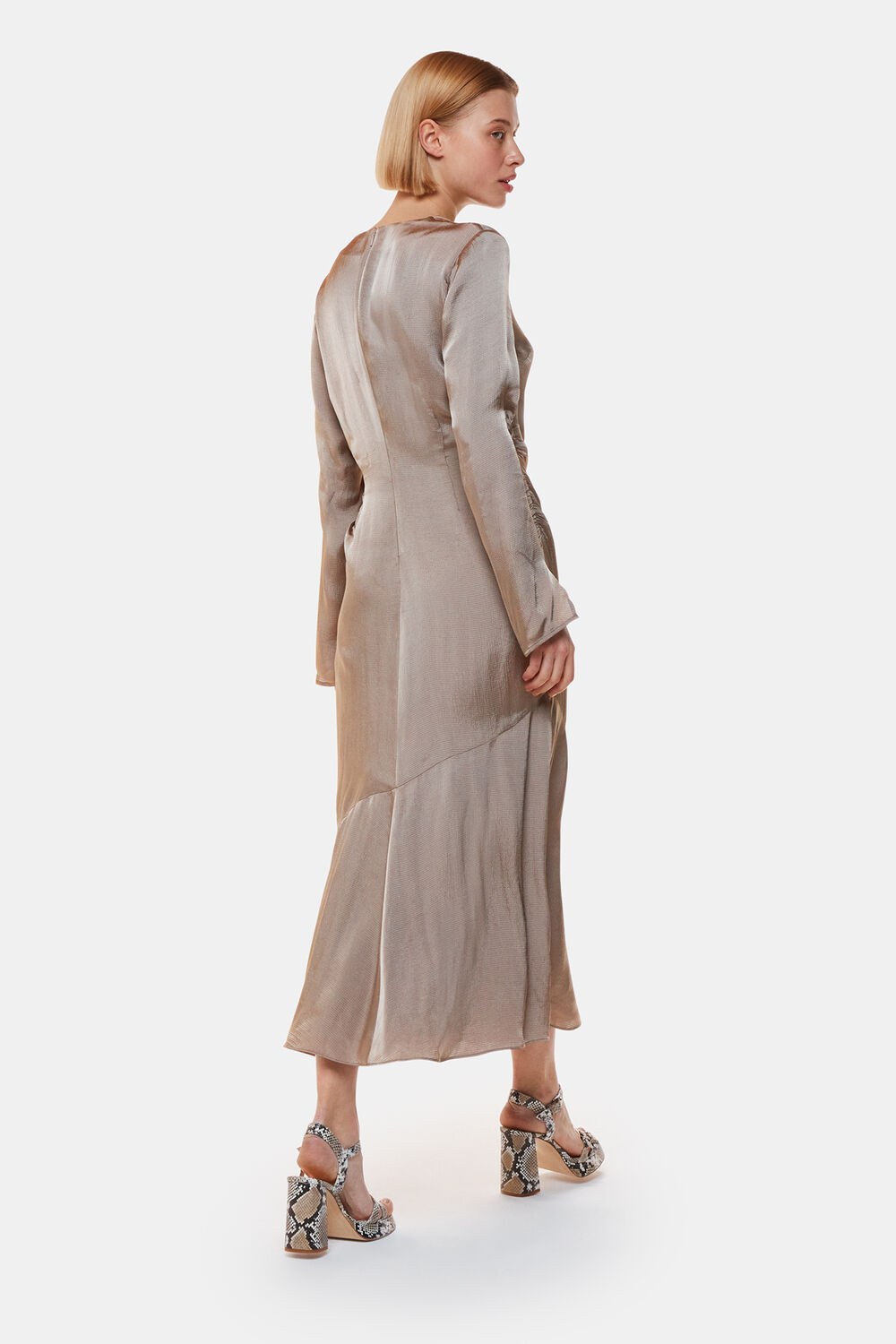 Luna Cowl Neck Midi Dress