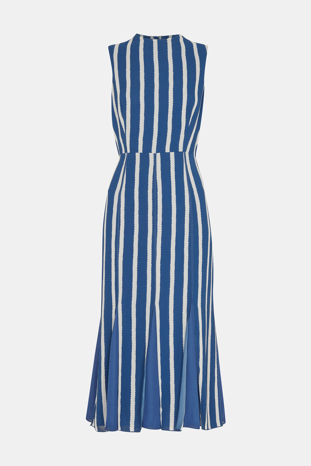 Petite Eliza Stripe Print Midi Dress