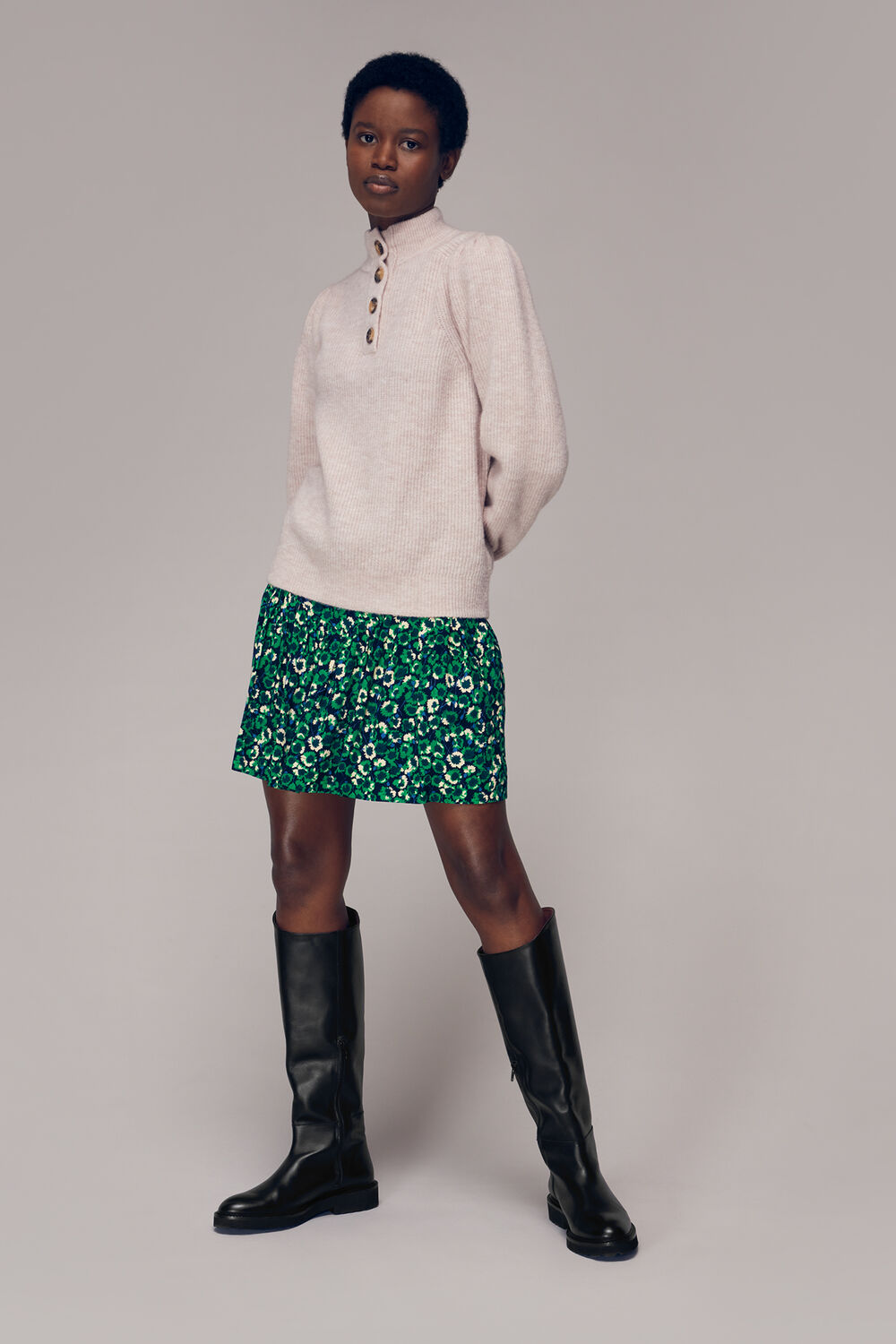 Dandelion Floral Flippy Skirt