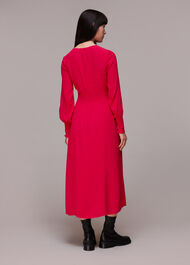 Ilana Shirred Midi Dress