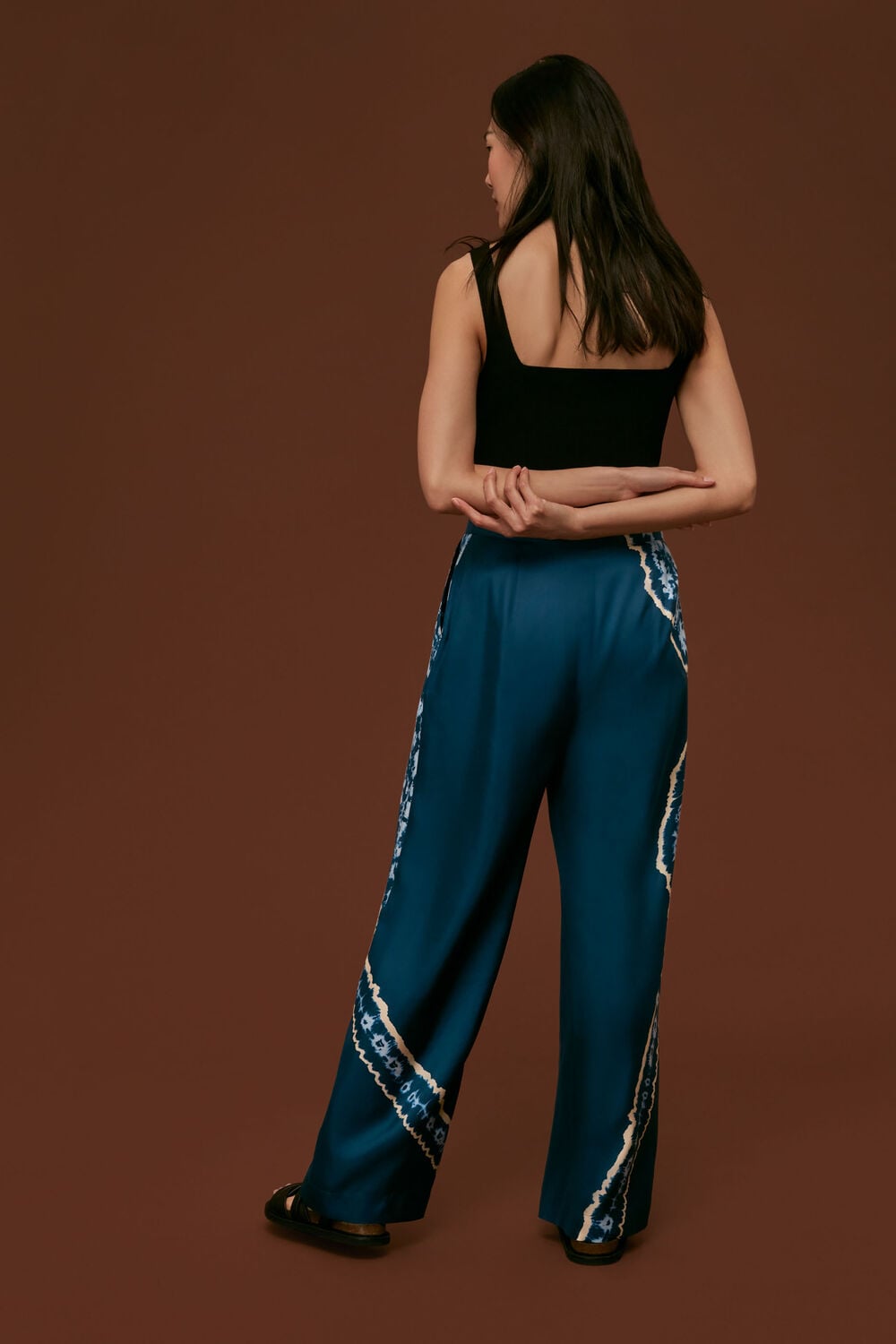 Silk Tie Dye Trouser