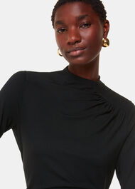 Ruched Front Detail Jersey Top