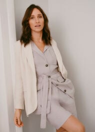 Oversized Linen Blazer