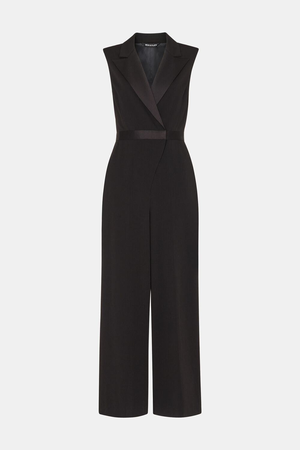 Black Edie Tuxedo Jumpsuit