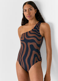 Swirl Print Swimsuit