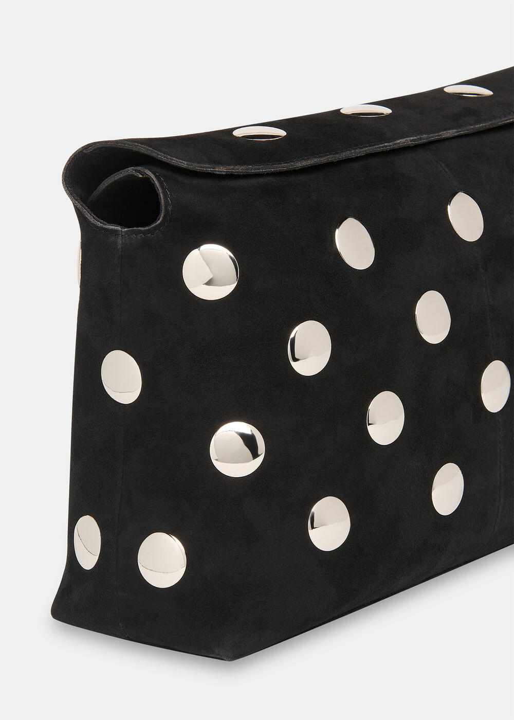 Fia Studded Foldtop Clutch Bag