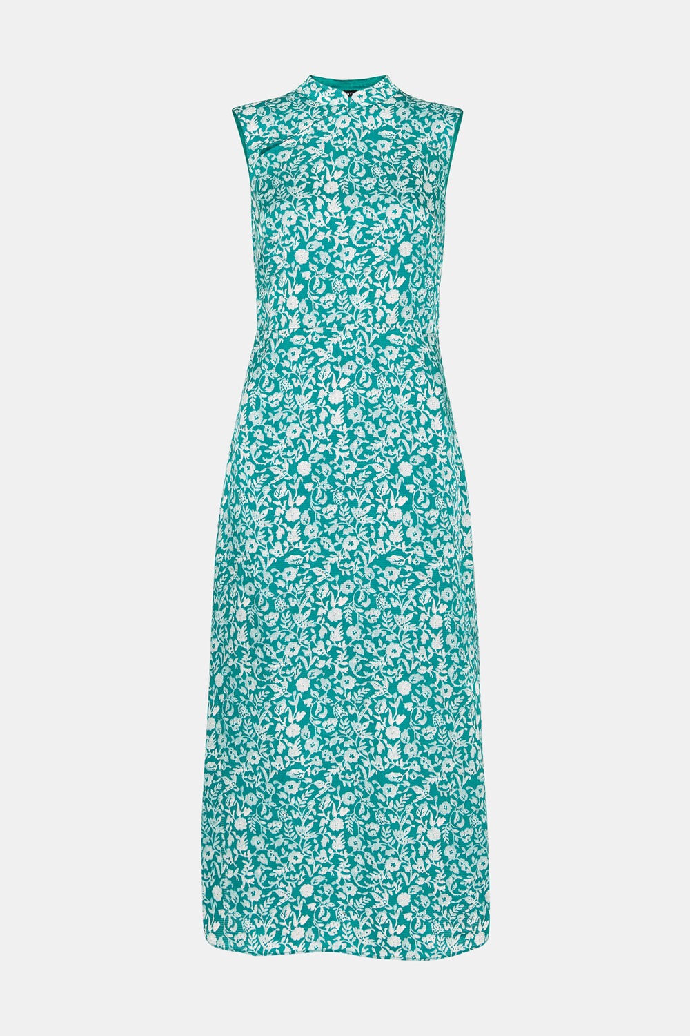 Aria Batik Floral Satin Dress