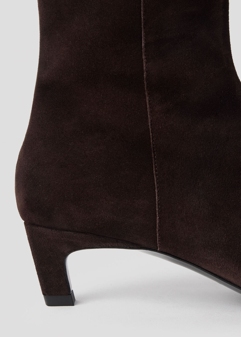 Kitten Heel Suede Ankle Boot