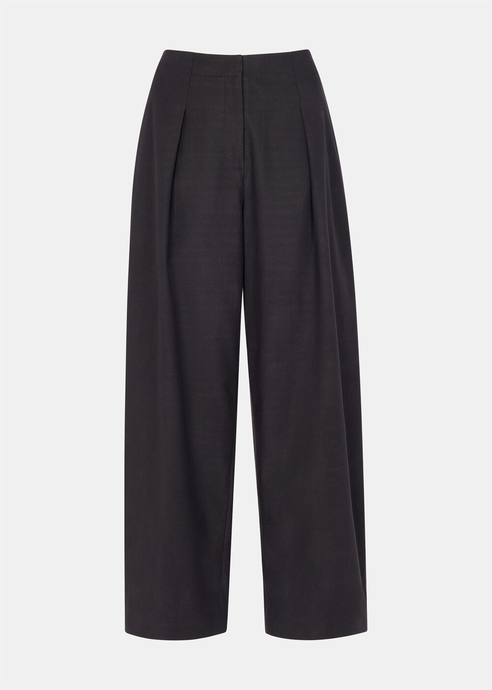 Pleat Front Barrel Trouser