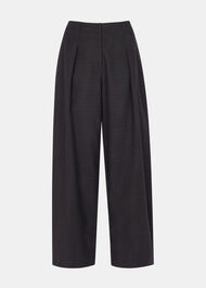 Pleat Front Barrel Trouser