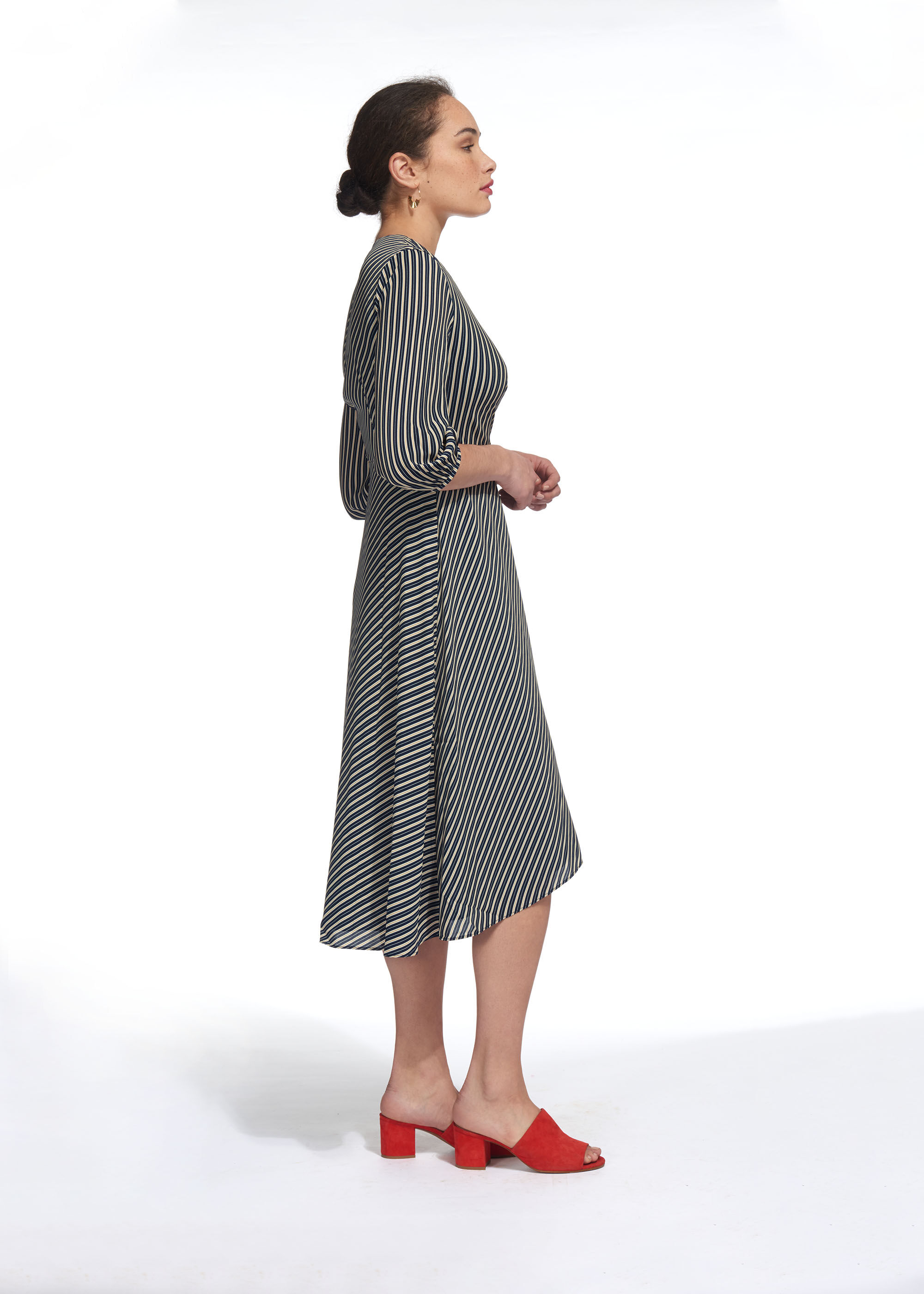 Whistles polka sales dot wrap dress
