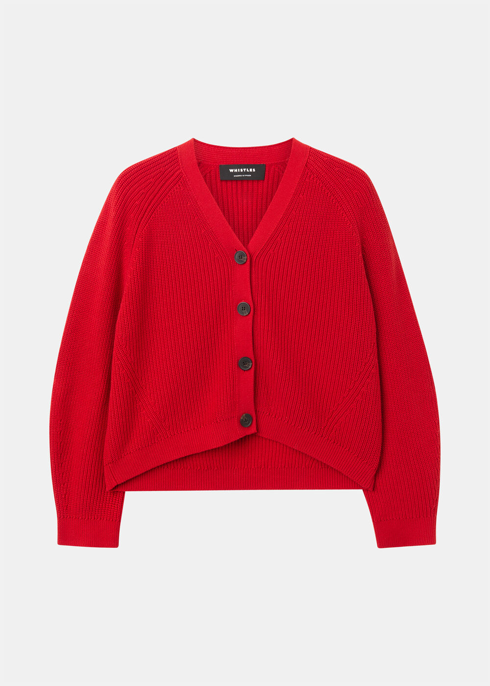 Petite V Neck Cotton Cardigan