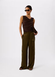 Drape Neck Jersey Top