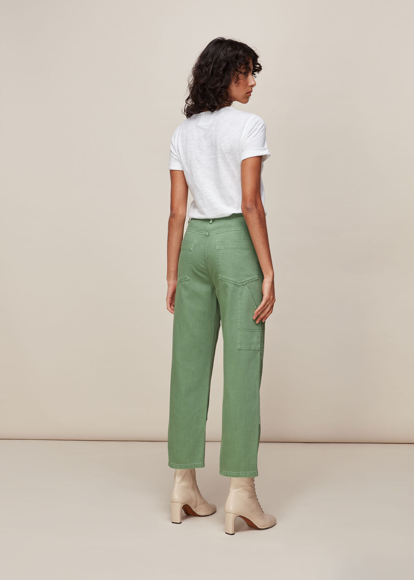 Pale Green Ultimate Cargo Trouser WHISTLES