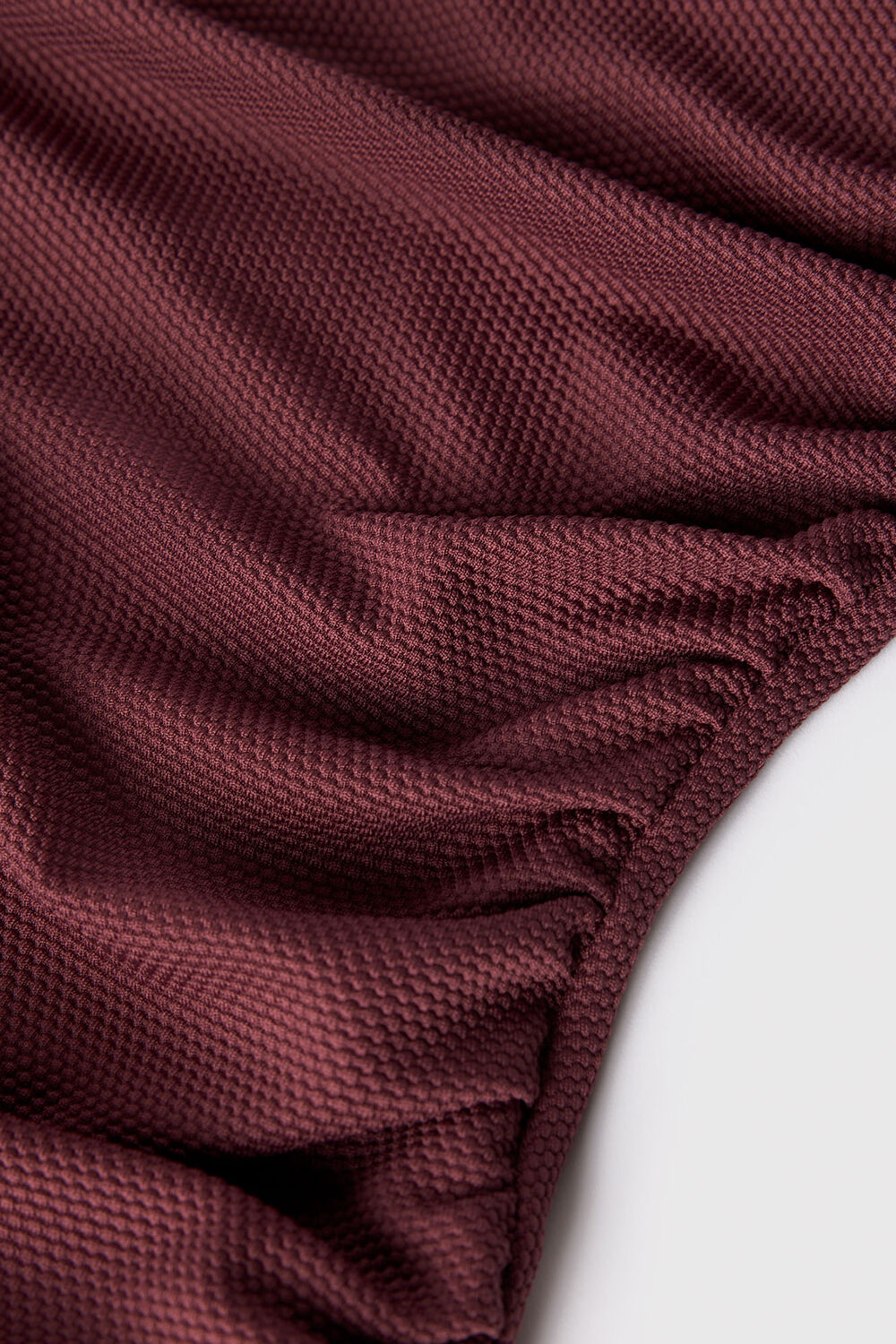 Textured One Shoulder Swimsuit
