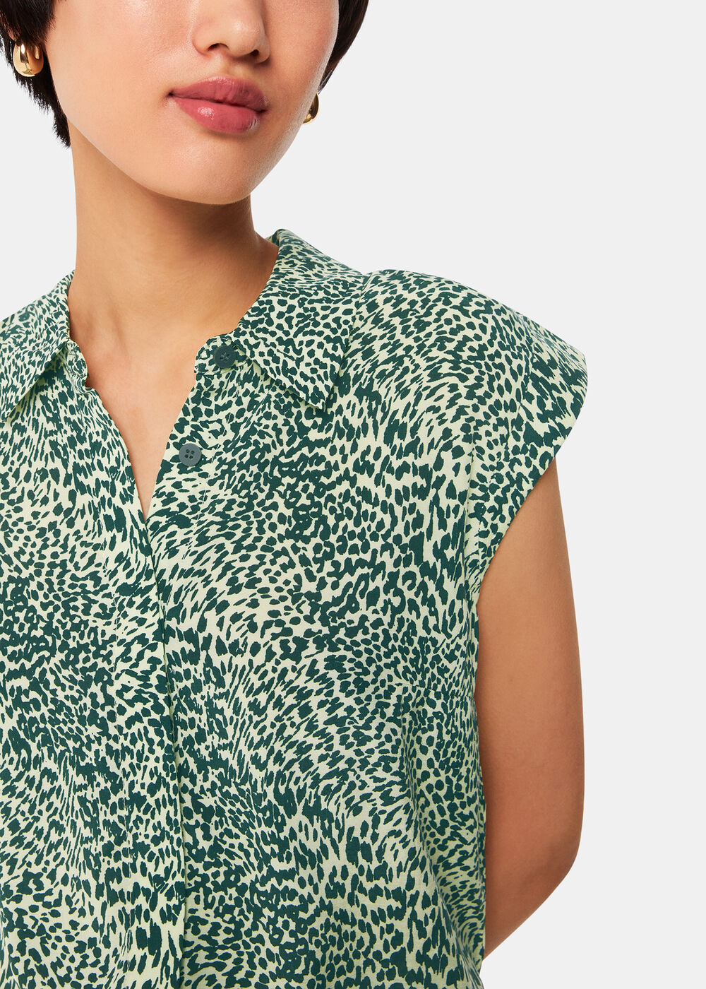 Diagonal Leopard Shirt