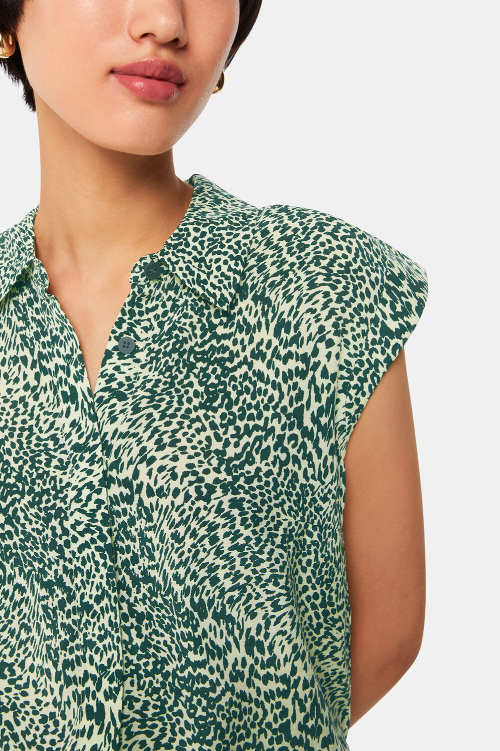 Diagonal Leopard Shirt