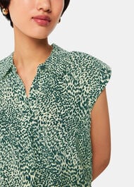 Diagonal Leopard Shirt