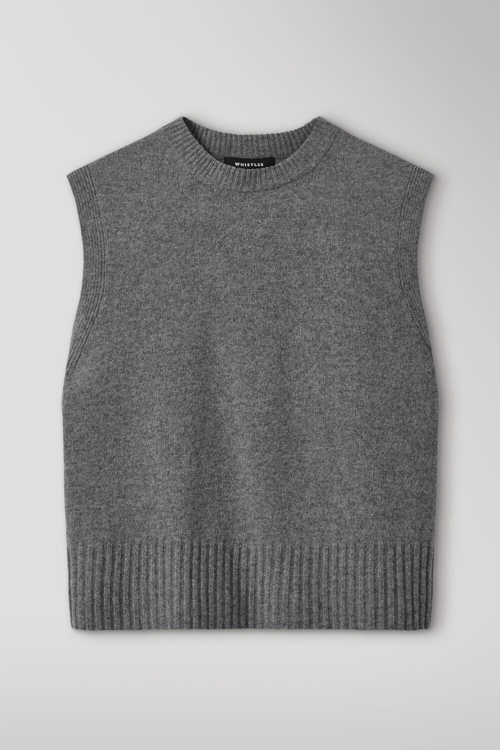 Grey Wool Sleeveless Tank