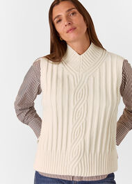 V Neck Cable Detail Tank