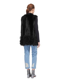 Curly Hem Sheepskin Gilet