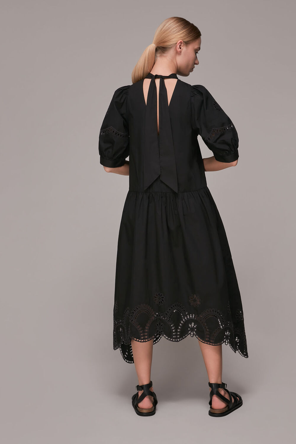 Broderie Cutwork Poplin Dress