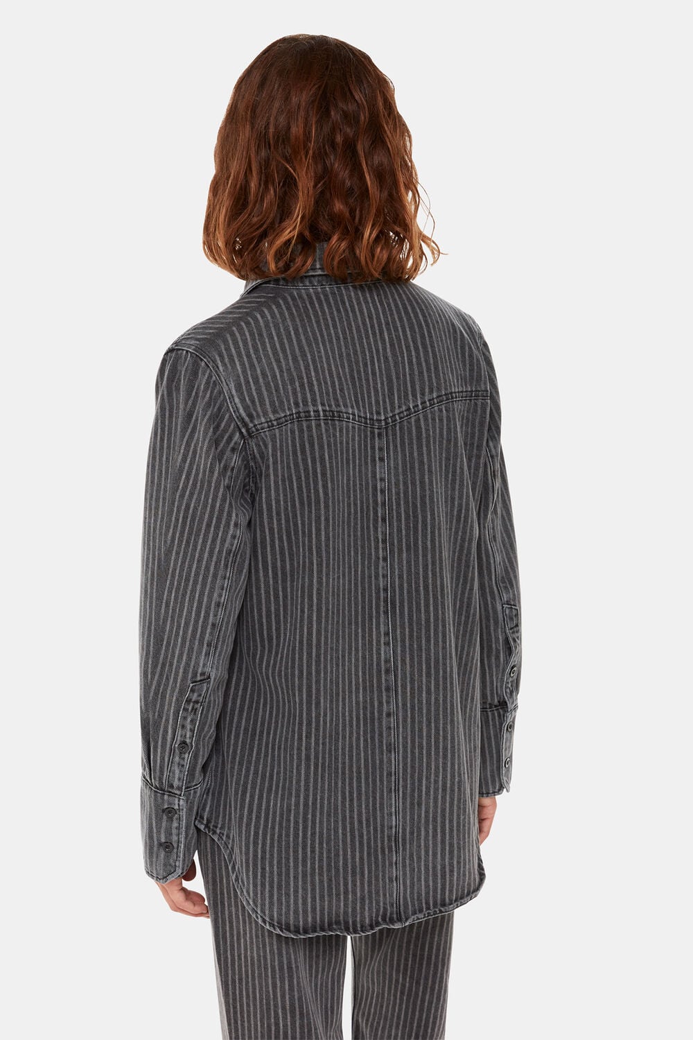 Washed Stripe Denim Shirt