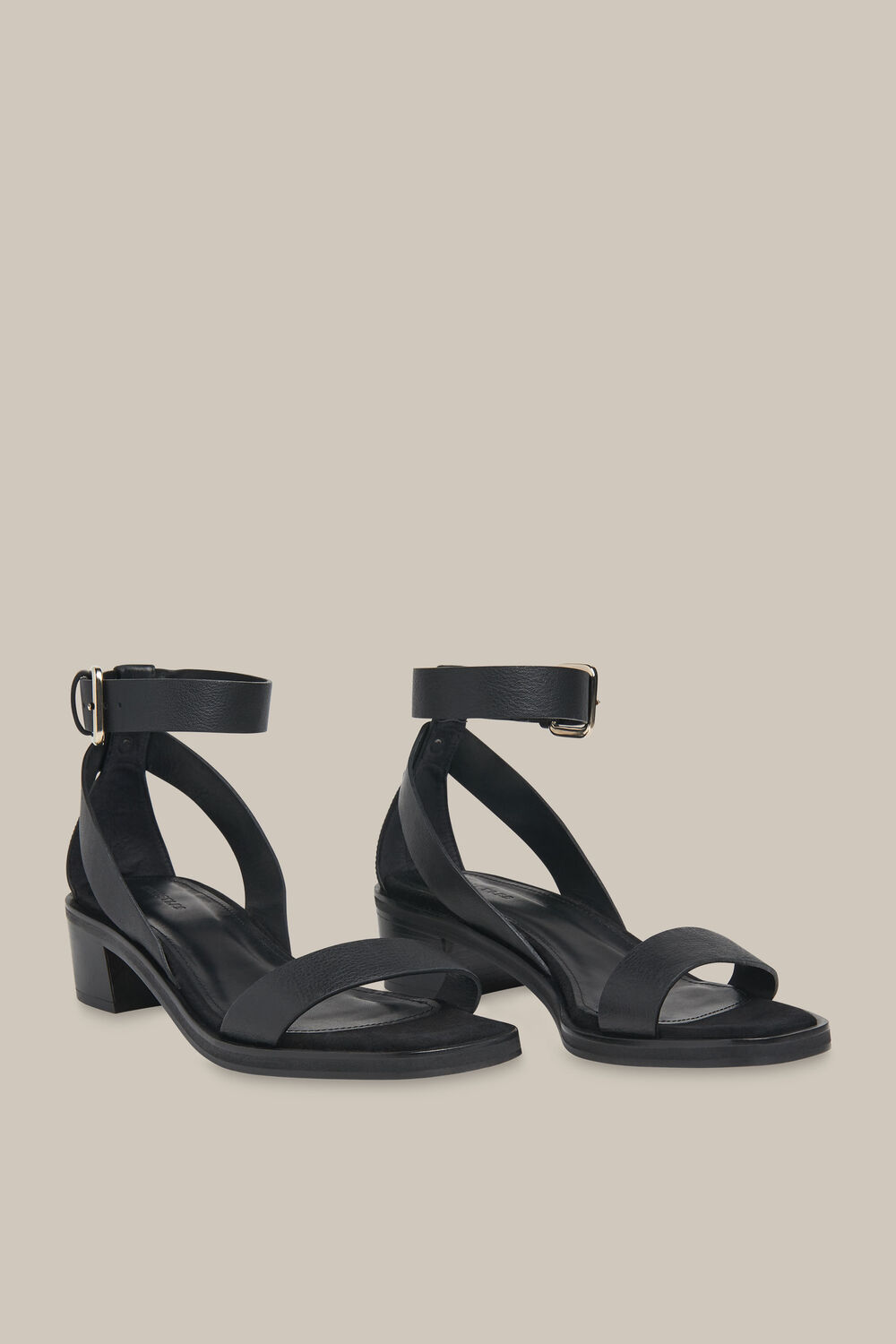 Campbell Mid Block Sandal Black