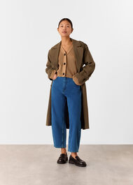 Petite Stretch Barrel Leg Jean